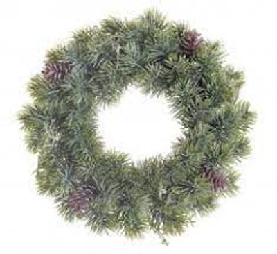 Jehličnatý věnec se šiškami 28 cm – fotka 1
