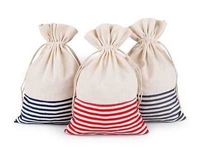 Lněný pytlík s proužky 18,5x28 cm{% if product.brand.name %} – Stoklasa{% endif %}