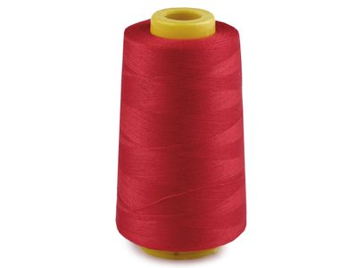 Polyesterové nitě pro overlocky i klasické šití návin 3000 yards PES 40S/2{% if variant.name %} – 4 (613) červená{% endif %}