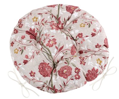 Sedák EMA kulatý prošívaný Růžová 62/562 průměr 40 cm{% if product.brand.name %} – Bellatex{% endif %}