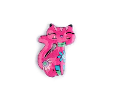 Kovová brož kočka{% if variant.name %} – 2 pink{% endif %}