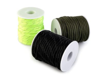 Padáková šňůra Ø4 mm s reflexní nití návin 25 m{% if product.brand.name %} – Galanterka{% endif %}