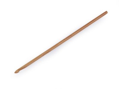Bambusový háček na háčkování vel. 3; 4; 4,5; 5; 5,5{% if variant.name %} – 4 (4 mm) bambus tmavý{% endif %}