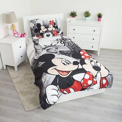 Povlečení Mickey a Minnie v New Yorku 02 micro 140/200, 70/90 – fotka 1