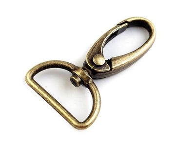 Kovová karabina průvlek 25 mm{% if variant.name %} – 3 staromosaz{% endif %}