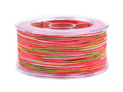 Šňůrka Ø0,8 mm duhová návin 50m{% if variant.name %} – 2 růžová korálová žlutá{% endif %}