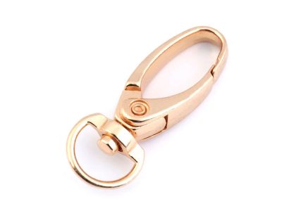 Kovová karabina průvlek 10 mm 2ks{% if variant.name %} – 2 růžové zlato{% endif %}