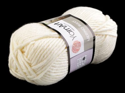 Merino bulky Pletací příze 100g{% if variant.name %} – 2 (502) krémová sv.{% endif %}