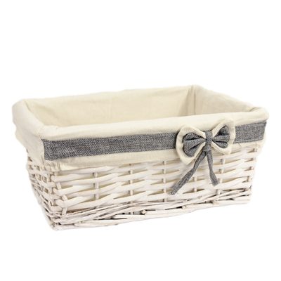 Zásuvka bílá s látkou střední P0802/S - 33 cm{% if product.brand.name %} – Morex{% endif %}