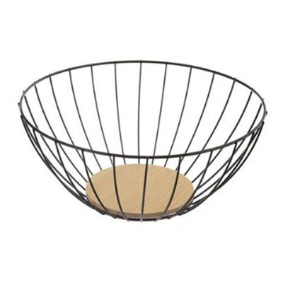 KOŠÍK NA OVOCE KOV/DŘEVO RADKA PR. 28 CM O0265 - dia 28 x 12,5 cm{% if product.brand.name %} – Morex{% endif %}
