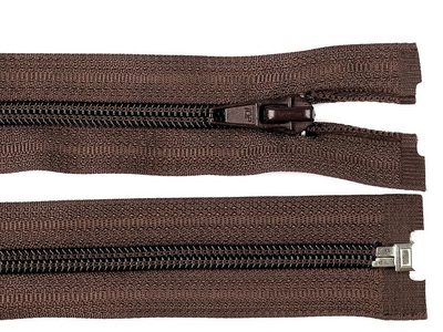 Spirálový zip šíře 5 mm délka 75 cm (bundový) POL{% if variant.name %} – 304 hnědá čokoládová neon{% endif %}