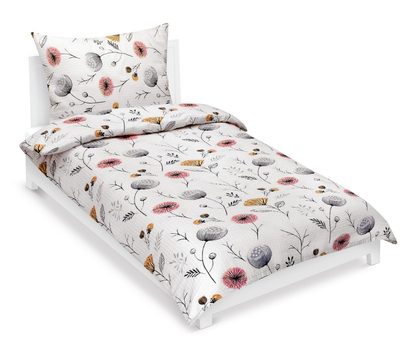 Povlečení krepové Šedá,Růžová,Hořčicová 80/709{% if variant.name %} – 140x220, 70x90 cm{% endif %}