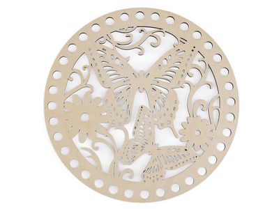 Víko na pletení / háčkování košíků Ø18 cm{% if variant.name %} – 3 přírodní sv.{% endif %}