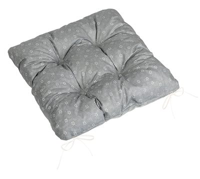 Sedák Adéla prošívaný Šedá,Bílá 41/227 40x40 cm{% if product.brand.name %} – Bellatex{% endif %}