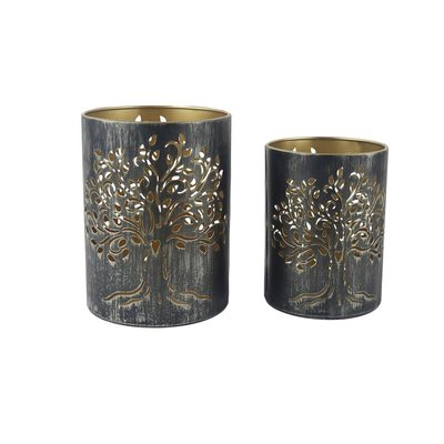 Svícen strom života, S/2 K4525 - 11.5 × 11.5 × 15 cm 9.5 × 9.5 × 12 cm{% if product.brand.name %} – {% endif %}