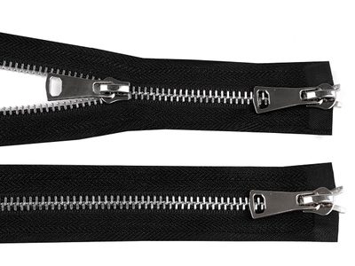 Zip kovový 5 mm dělitelný 2 jezdce / dvoucestný 80 cm{% if product.brand.name %} – Stoklasa{% endif %}