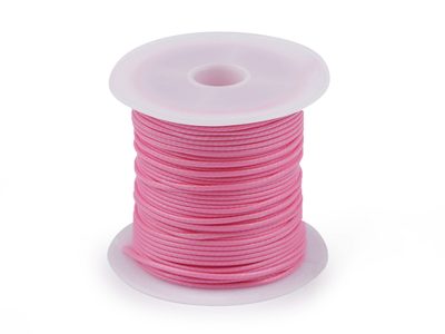 Šňůrka hlazená, lesklá Ø1 mm{% if variant.name %} – 3 růžová střední{% endif %}