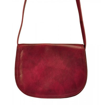 Kožená crossbody dámská kabelka Enila I Fratelli burgundská červená – fotka 1
