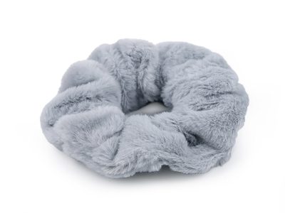 Gumička do vlasů minky - 5 šedá světlá