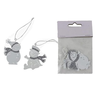 Sněhulák k zavěšení, 2 ks K3494 - 3 - 5 x 1 x 4,5 cm{% if product.brand.name %} – Morex{% endif %}