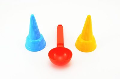 Zmrzlinová sada - 2x kornout + naběračka plast v síťce 8x18cm – fotka 1