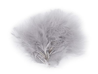 Peří marabu délka 5-12 cm{% if variant.name %} – 5 šedá světlá{% endif %}