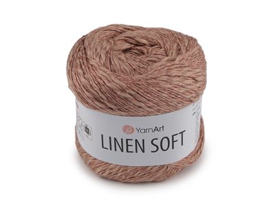 Pletací příze Linen Soft 100 g{% if variant.name %} – 5 (7308) pudrovobéžová{% endif %}
