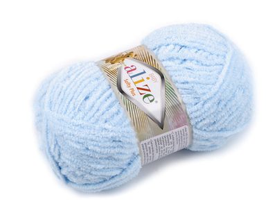 Pletací příze Alize Softy Plus 100 g{% if variant.name %} – 4 (183) modrá světlá{% endif %}