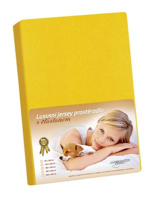 Jersey s elastanem - 90x200 cm sytá žlutá{% if product.brand.name %} – Bellatex{% endif %}
