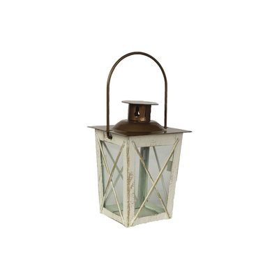 Mini kovová lucernička 11 cm bílo-zlatá – elegantní dekorace na stůl i okno K1994{% if product.brand.name %} – Morex{% endif %}