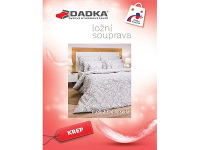 Krepové povlečení Iluze 2 šedé 140x200, 70x90 cm – fotka 4