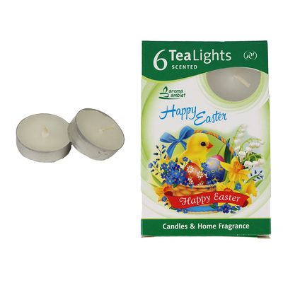 Svíčka čajová HAPPY EASTER CHICK 6ks MSC-TL1032 - dia 3,7 x 1,8 cm{% if product.brand.name %} – Morex{% endif %}