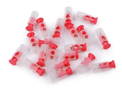 Brzdičky s dvěmi dírkami 9x24 mm 10 kusů{% if variant.name %} – 2 červená{% endif %}