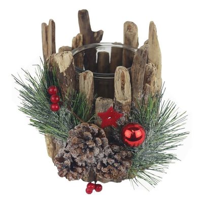 Dekorační svícen na 1 svíčku P1898/2 - dia 16 x 19,5 cm{% if product.brand.name %} – Morex{% endif %}