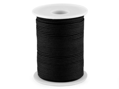 Šňůra technická žaluziová / k navlékání korálků Ø1,4 mm 100m - černá