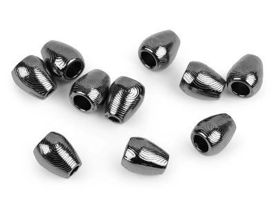 Kovová koncovka na šňůru Ø3,5 mm / ozdoba 10 kusů{% if variant.name %} – 2 nikl černý{% endif %}