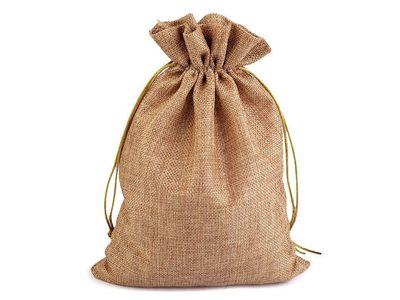Pytlík 20x27 cm imitace juty{% if variant.name %} – 5 režná přírodní{% endif %}
