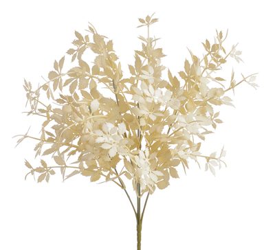 Umělá větvička lístečky trs 36 cm - krémovošedá{% if product.brand.name %} – Canea{% endif %}