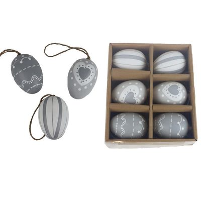 Dekorační vajíčka, 6 ks X4765 - dia 4 × 6 cm{% if product.brand.name %} – Morex{% endif %}