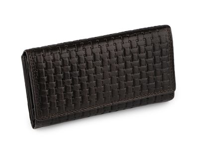 Dámská peněženka kožená 9,5x17 cm{% if variant.name %} – 7 černá{% endif %}