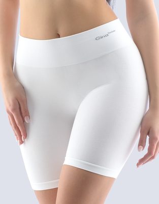 GINA dámské boxerky prodloužené, kratší nohavička, bezešvé, klasické,Bamboo PureLine 03017P{% if variant.name %} – bílá - M/L{% endif %}
