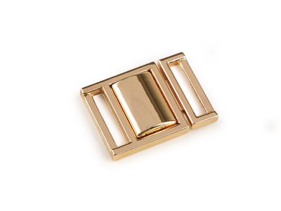 Kovové zapínání / spona, průvlek 16 mm{% if variant.name %} – 3 zlatá klasik{% endif %}