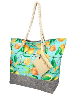 Velká plážová taška v designu citrusových plodů vzor 9{% if product.brand.name %} – Linea Moda{% endif %}