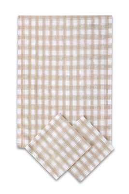 Utěrka Extra savá 50x70 cm Kostka s kytičkou 3 ks – fotka 2