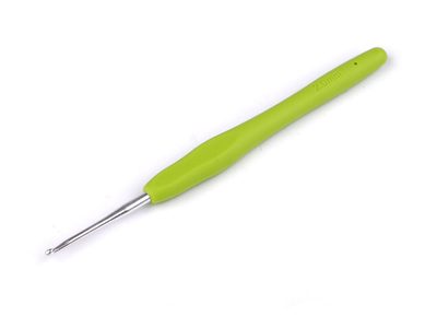 Háček na háčkování se silikonovou rukojetí vel. 2,5; 3; 3,5{% if variant.name %} – 6 (2 mm) náhodná barva{% endif %}