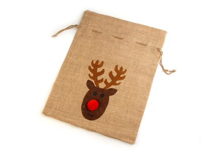 Jutový pytlík vánoční / mikulášský 30x40 cm{% if product.brand.name %} – Stoklasa{% endif %}