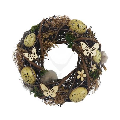 Dekorační věnec s vajíčky P2001/1 Ø24 cm{% if product.brand.name %} – Morex{% endif %}