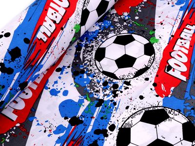 Bavlněná látka plátno fotbal METRÁŽ{% if product.brand.name %} – Stoklasa{% endif %}