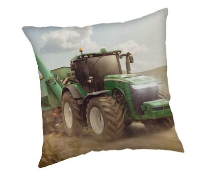 Polštářek Traktor green Polyester, 40/40 cm - Jerry Fabrics