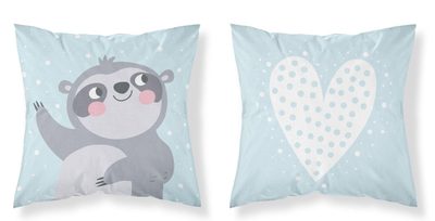 Povlak na polštářek Lenochod blue Bavlna, 40/40 cm{% if product.brand.name %} – DETEXPOL{% endif %}